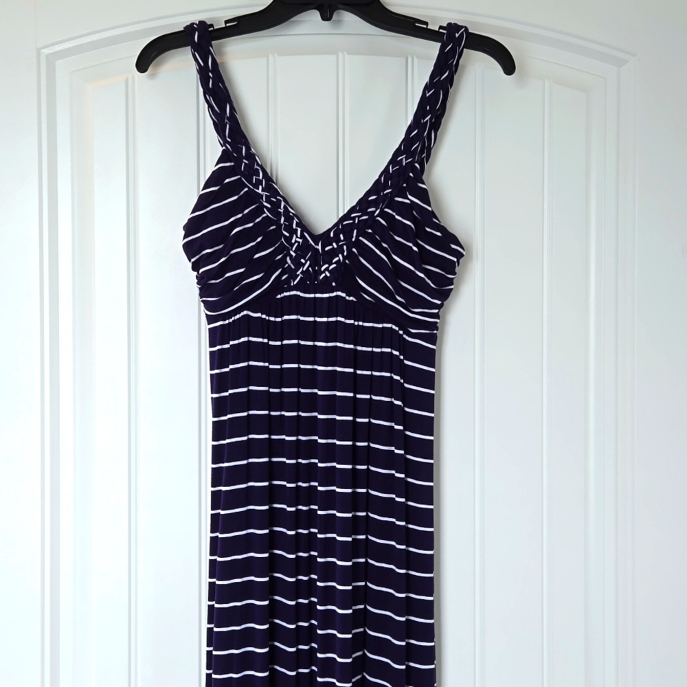 Striped Jersey Maxi Dress S